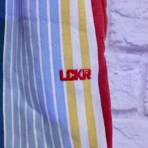 LCKR COLORFUL STRIPED MEN’s sweat shorts SZ L